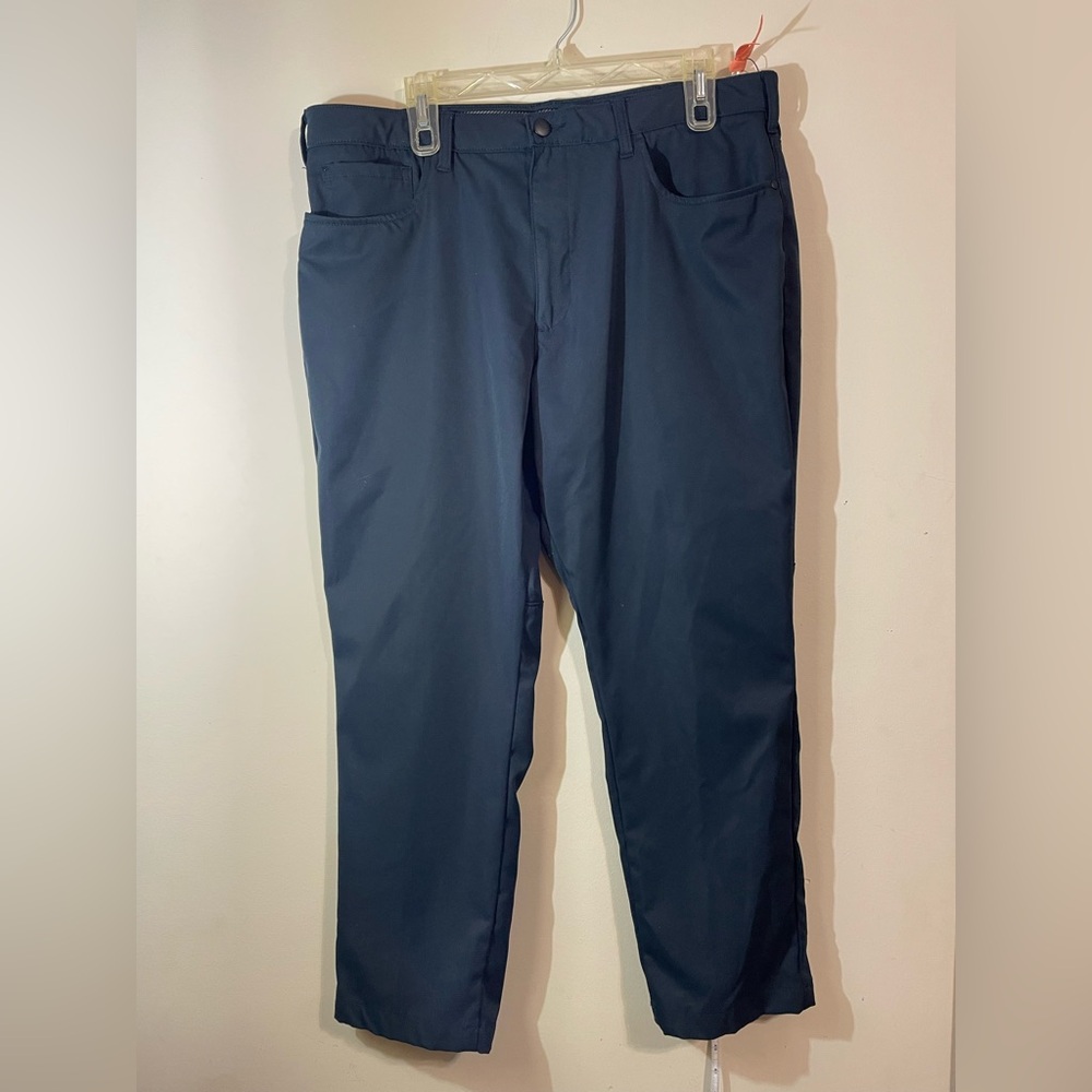 Lee Pants Mens 38 X 29 Blue Performance Golf Sports Comfort Waist‎ Pockets Lee